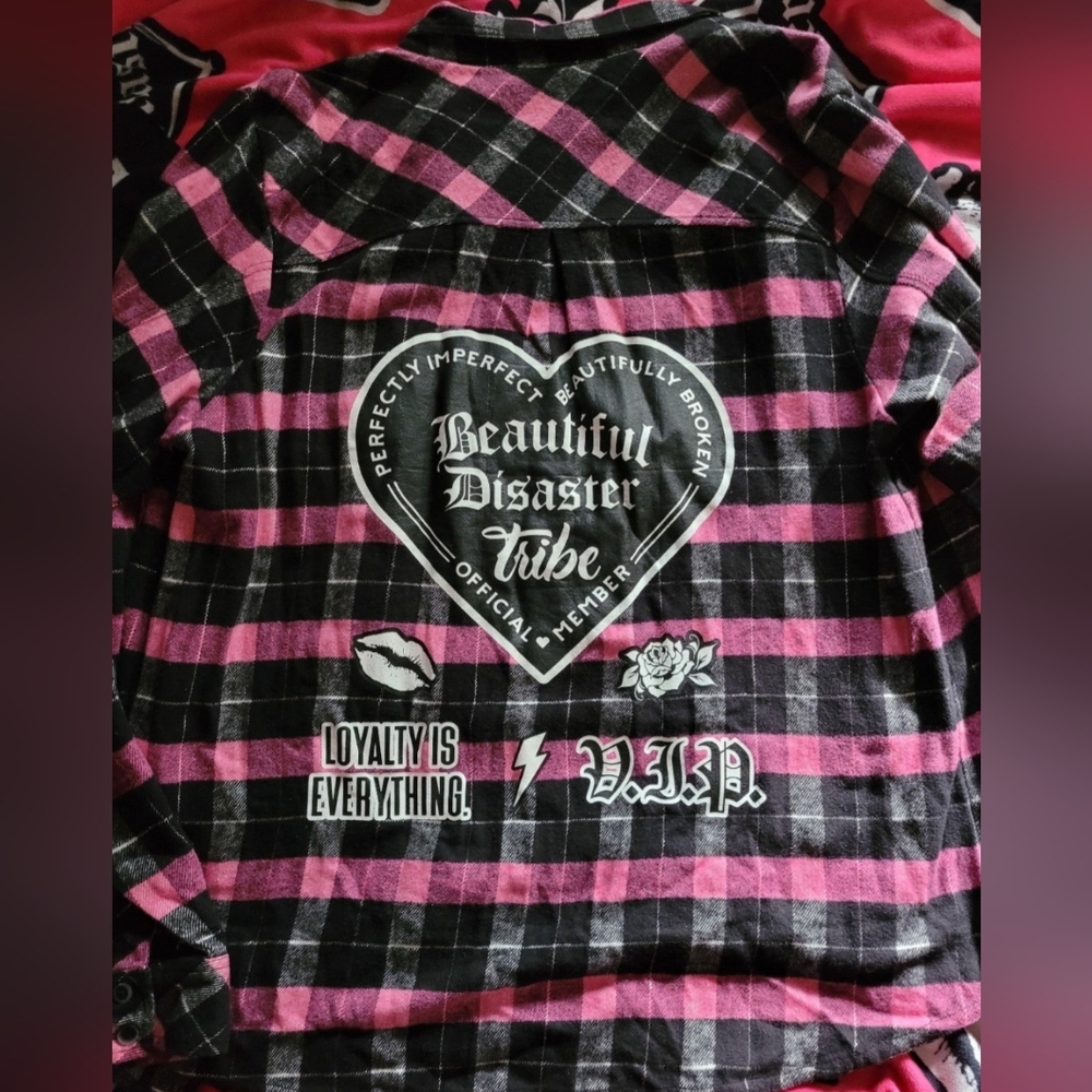 Beautiful Disaster flannel